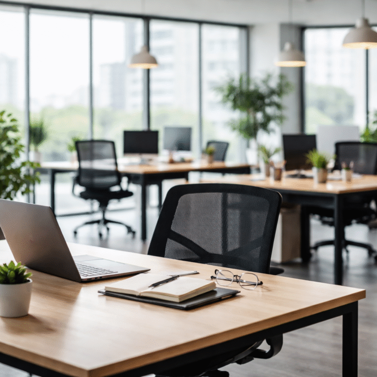 Bureau et salle de réunion vides illustrant l’impact de l’absentéisme en entreprise